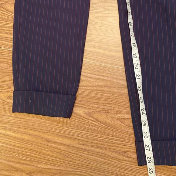 Laurél Dress Pants in Dark Blue with Red Stripe Size 8 - Picture 6 of 8